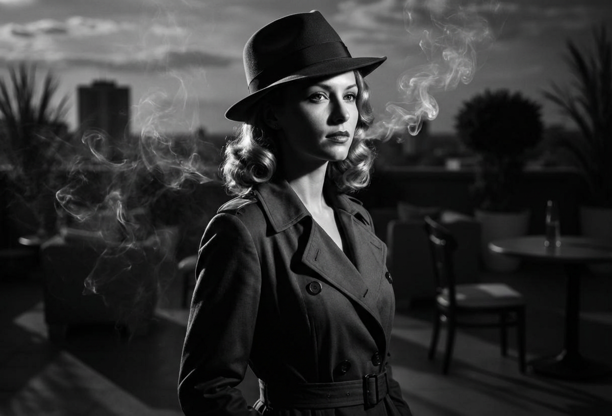 Example created with AI 1940s Noir Filter