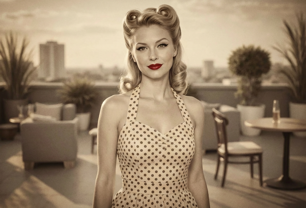Example created with AI 1950s Pinup Filter