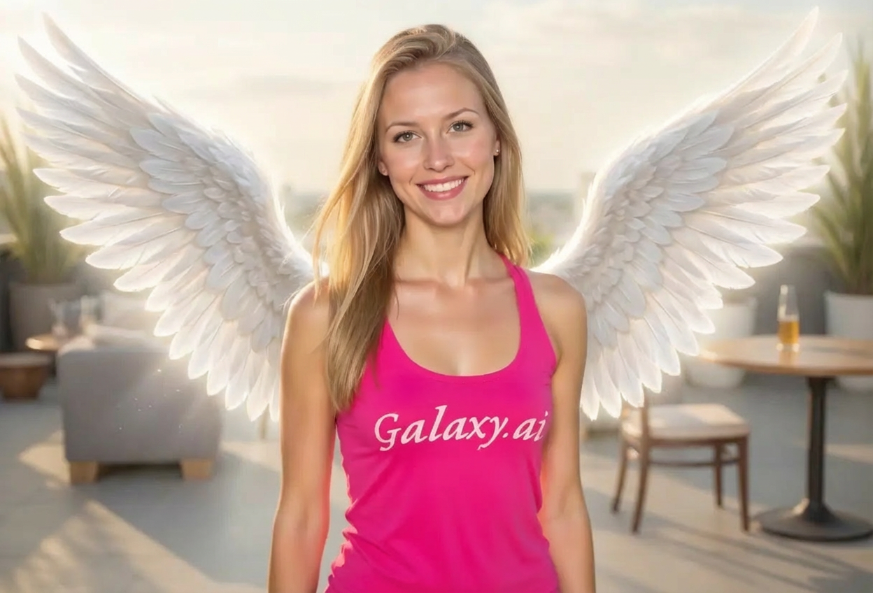 Example created with Add Angel Wings to Photo