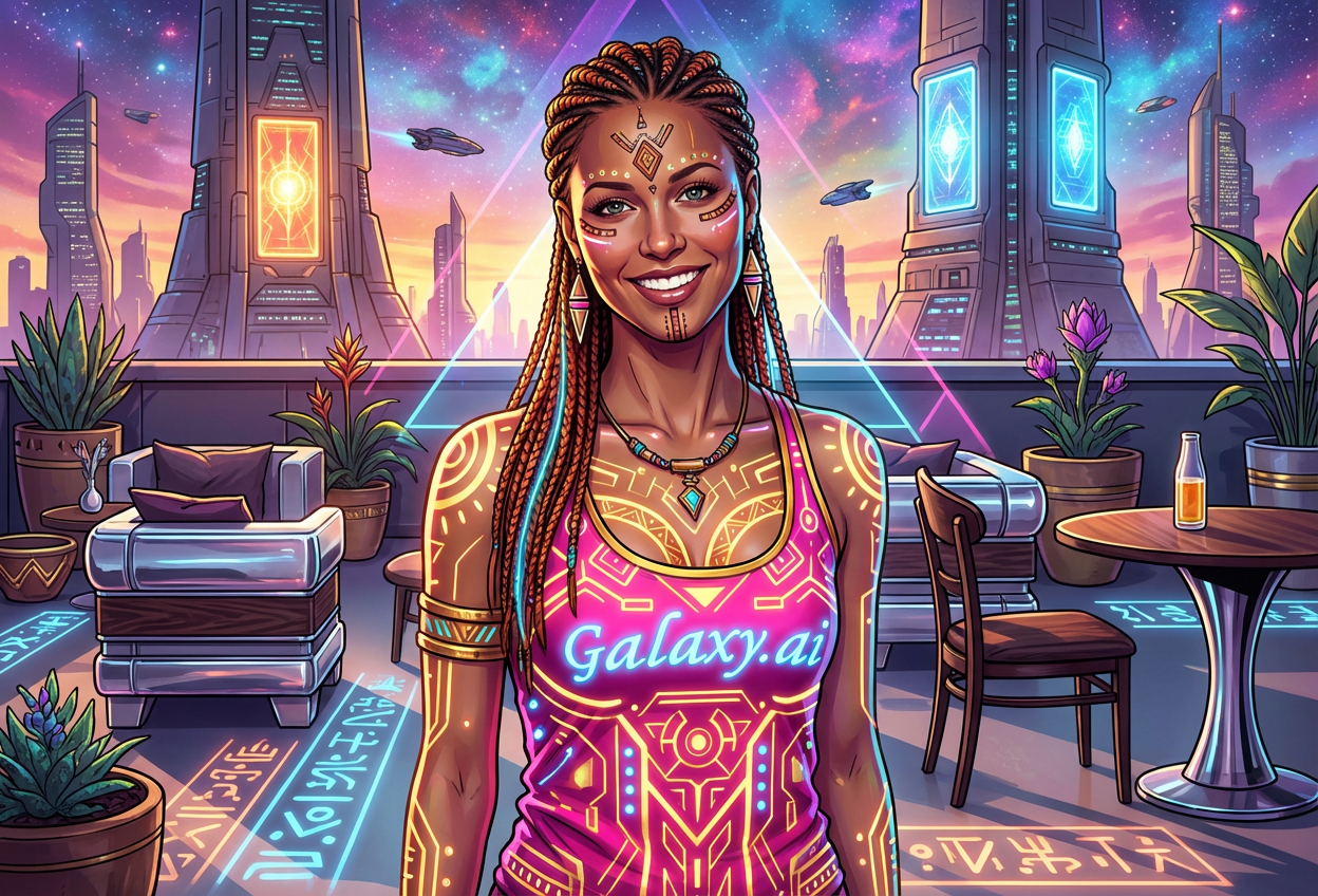 Example created with AI Afrofuturism Filter
