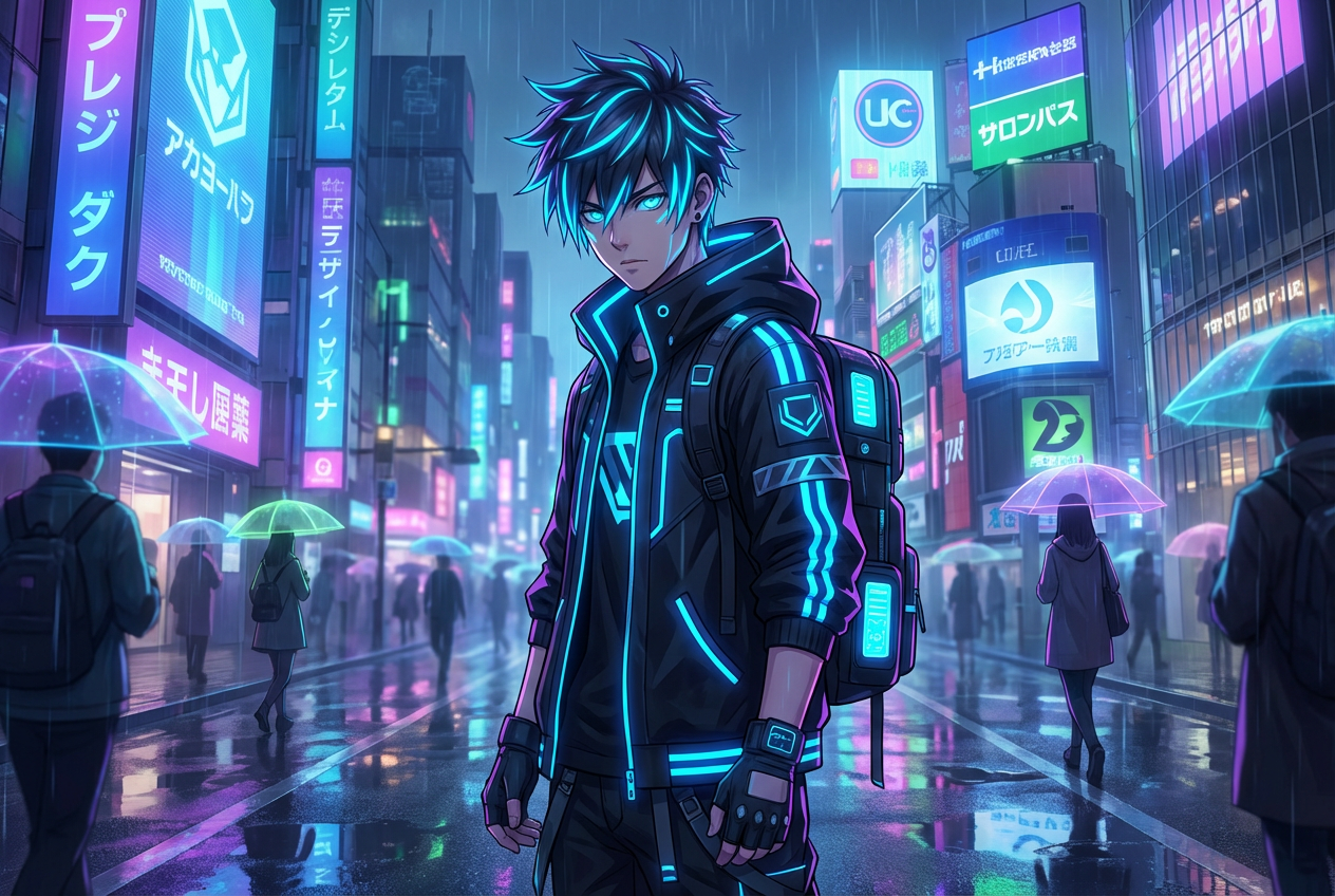 Example created with AI Anime Boy Generator