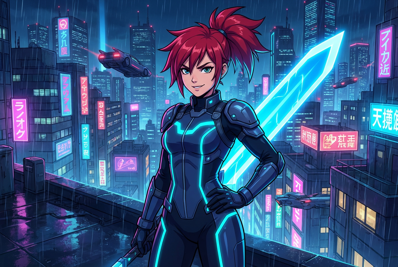 AI Anime Girl Generator: Example 03