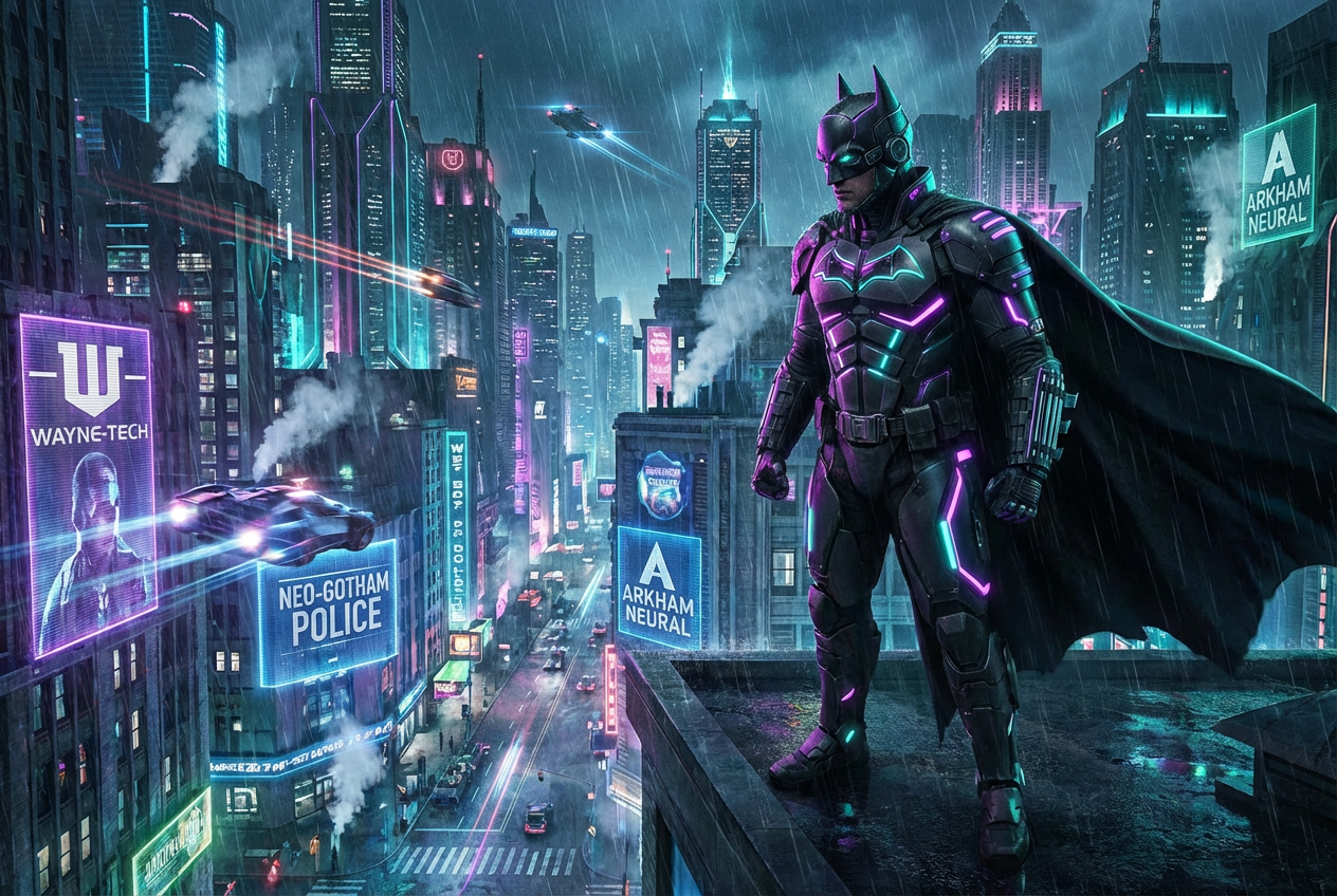 Example created with AI Batman Generator