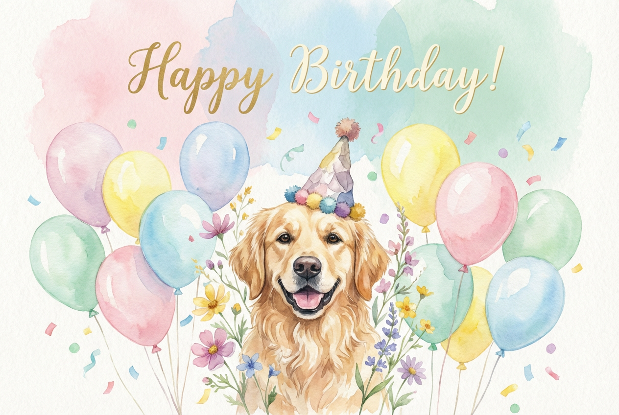 AI Birthday Card Generator: Example 01