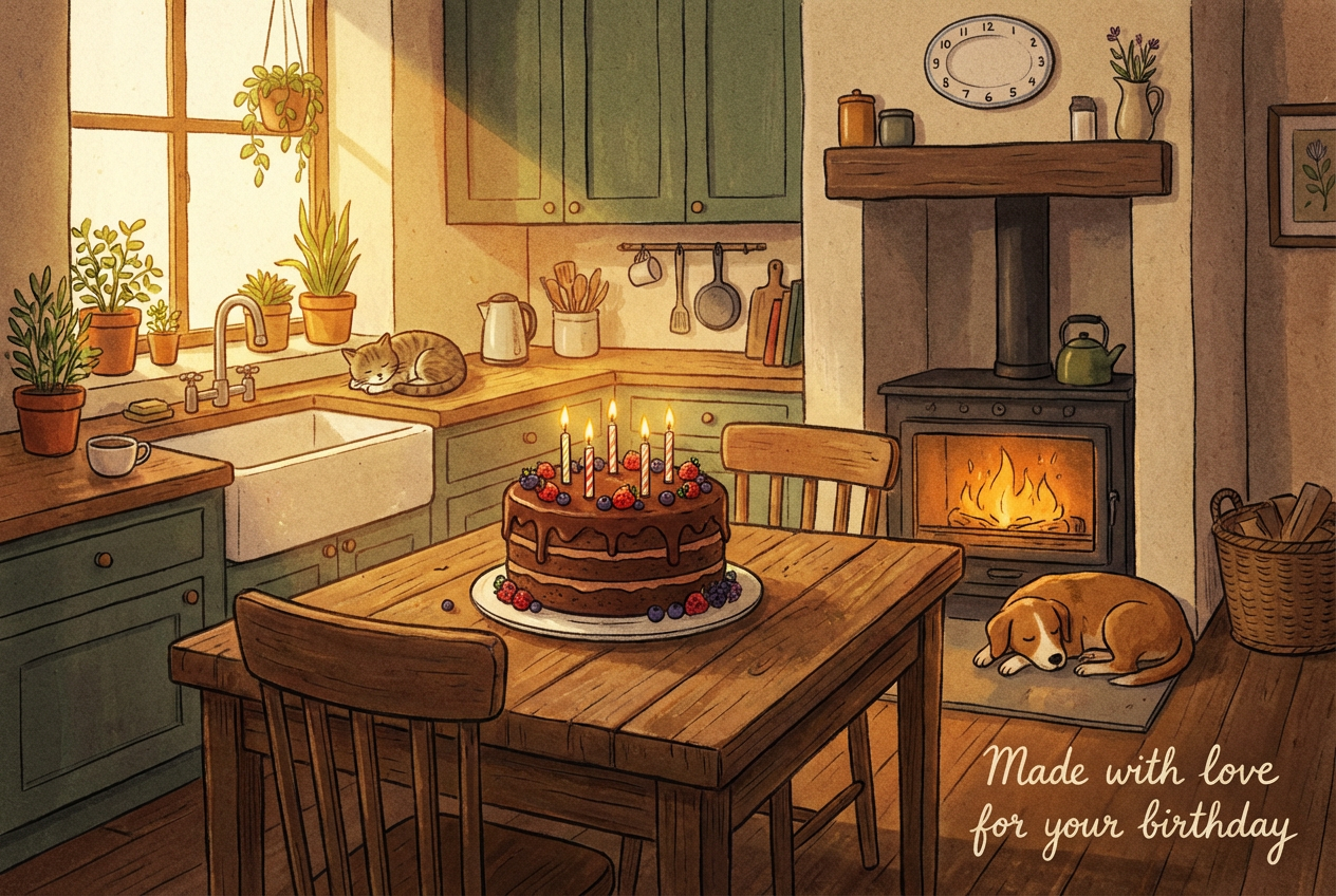 Example created with AI Birthday Card Generator