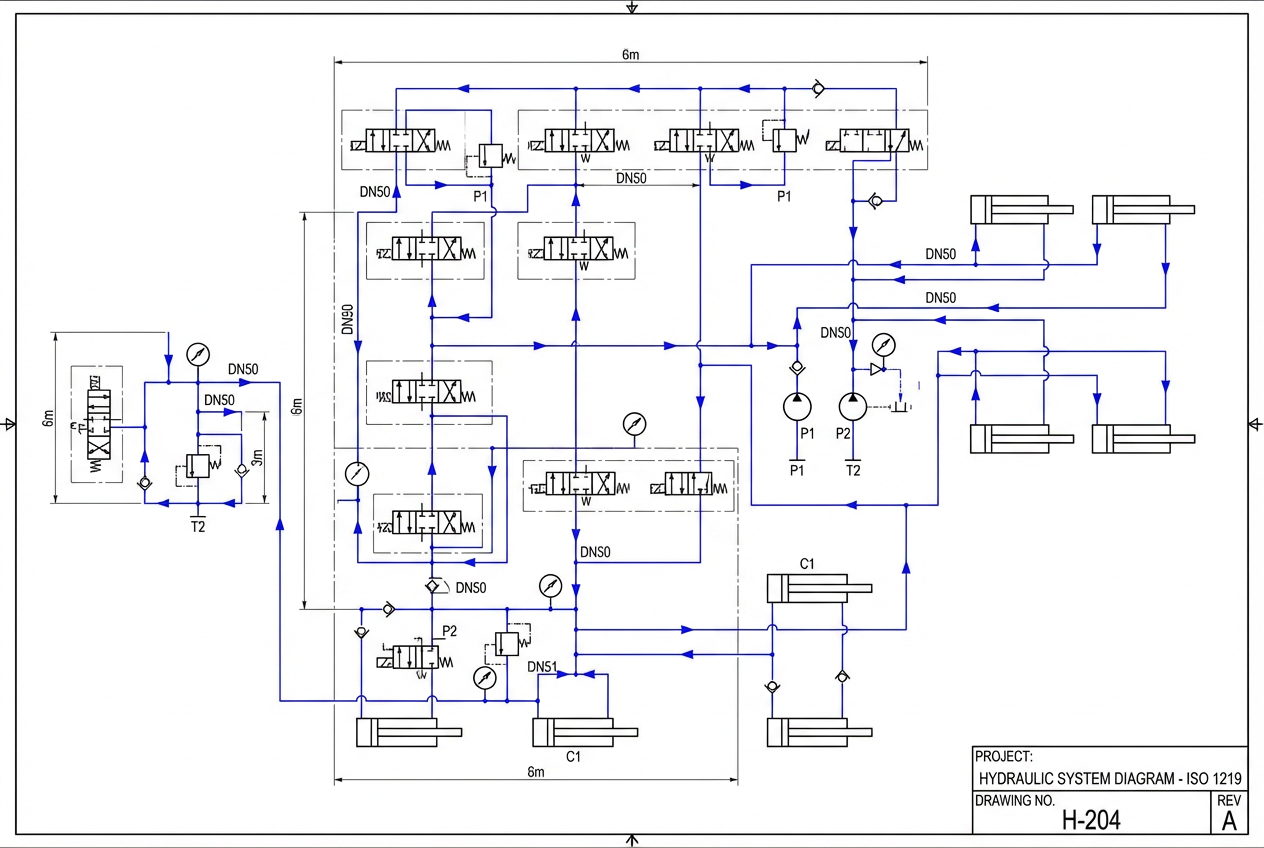 Example created with AI CAD Drawing Generator