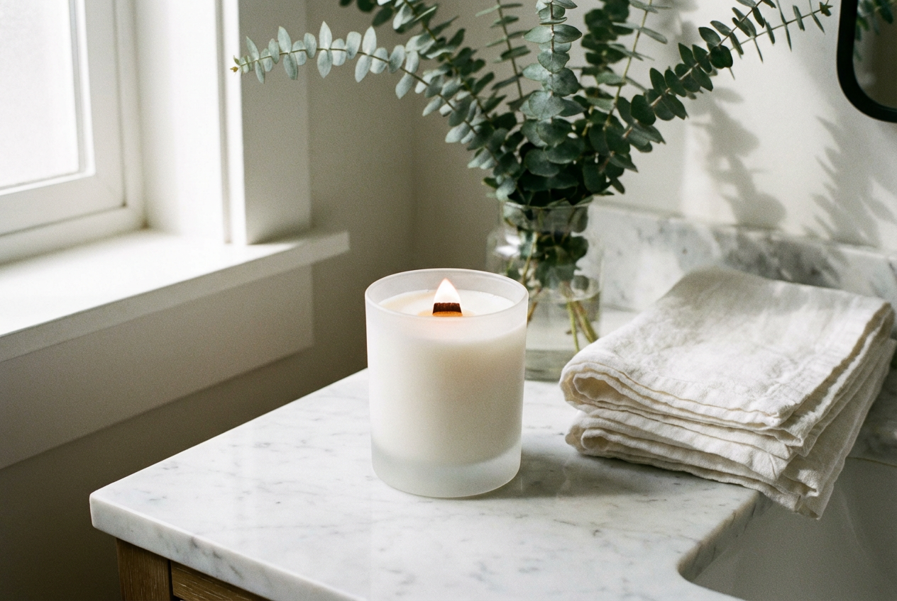 AI Candle Mockup Generator: Example 01