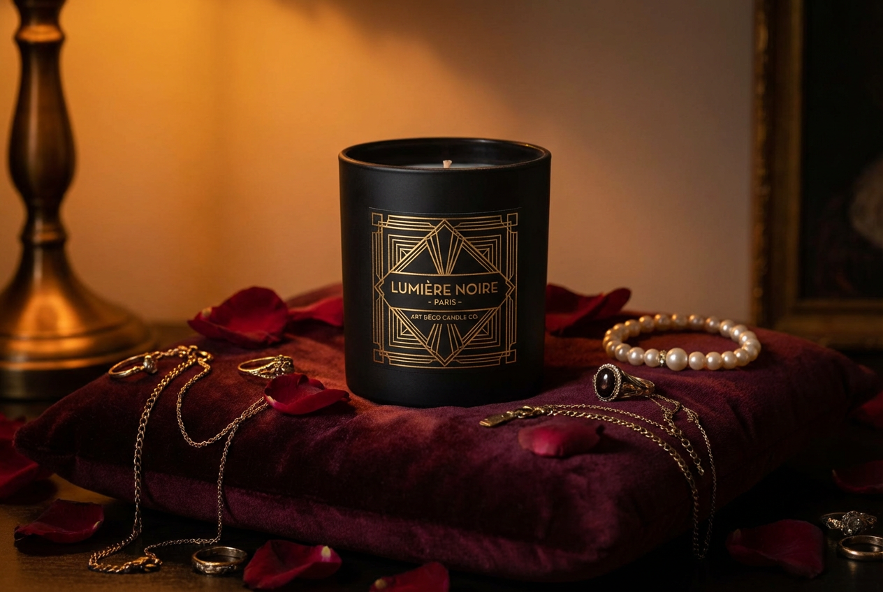 AI Candle Mockup Generator: Example 02