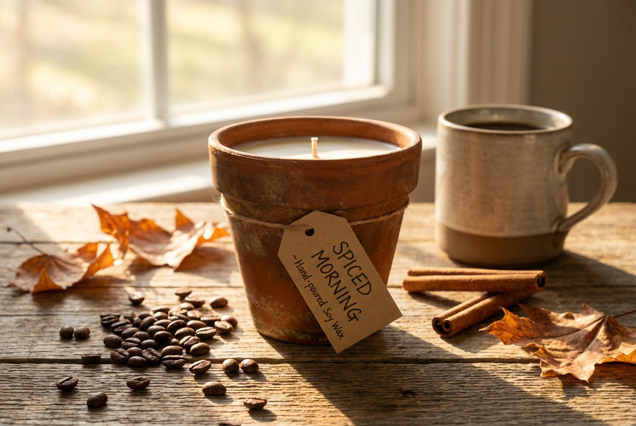 AI Candle Mockup Generator: Example 03
