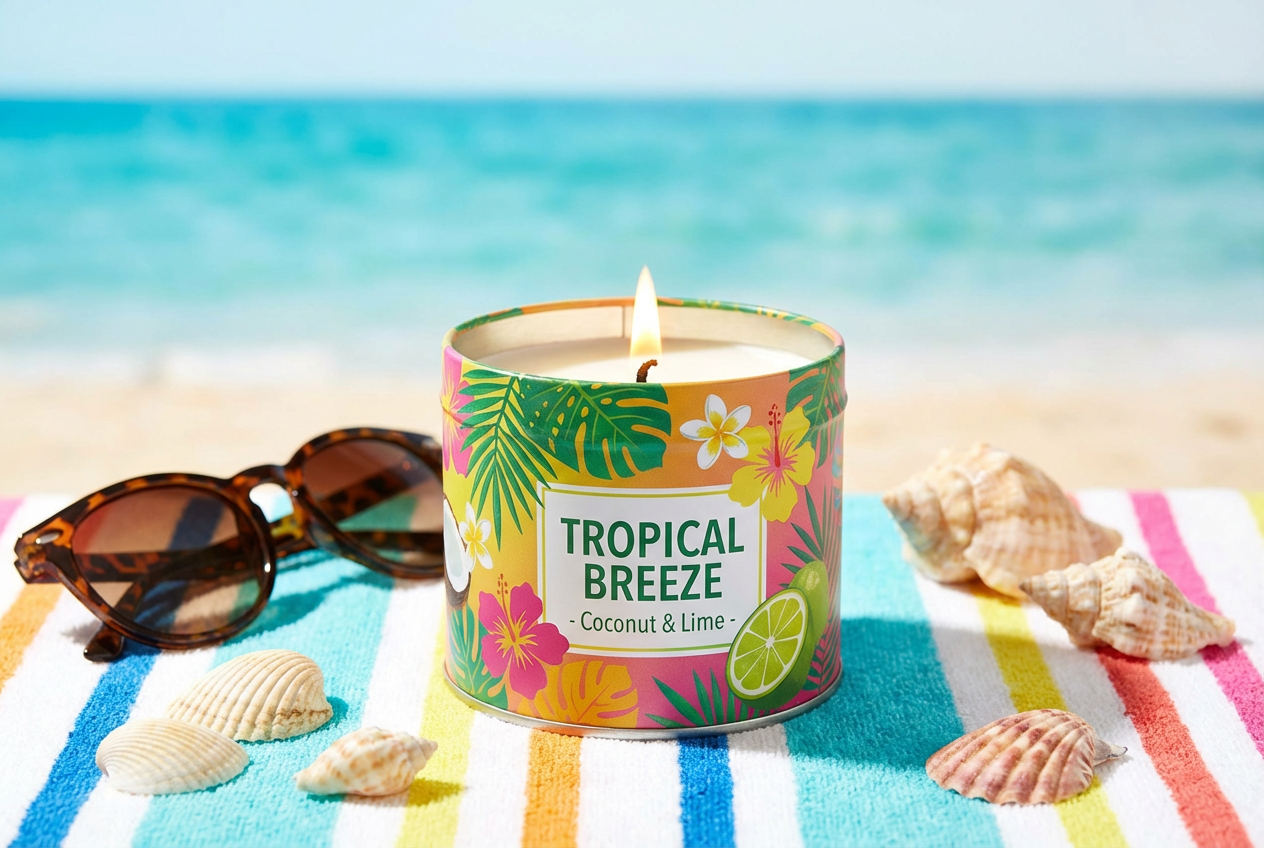 Example created with AI Candle Mockup Generator