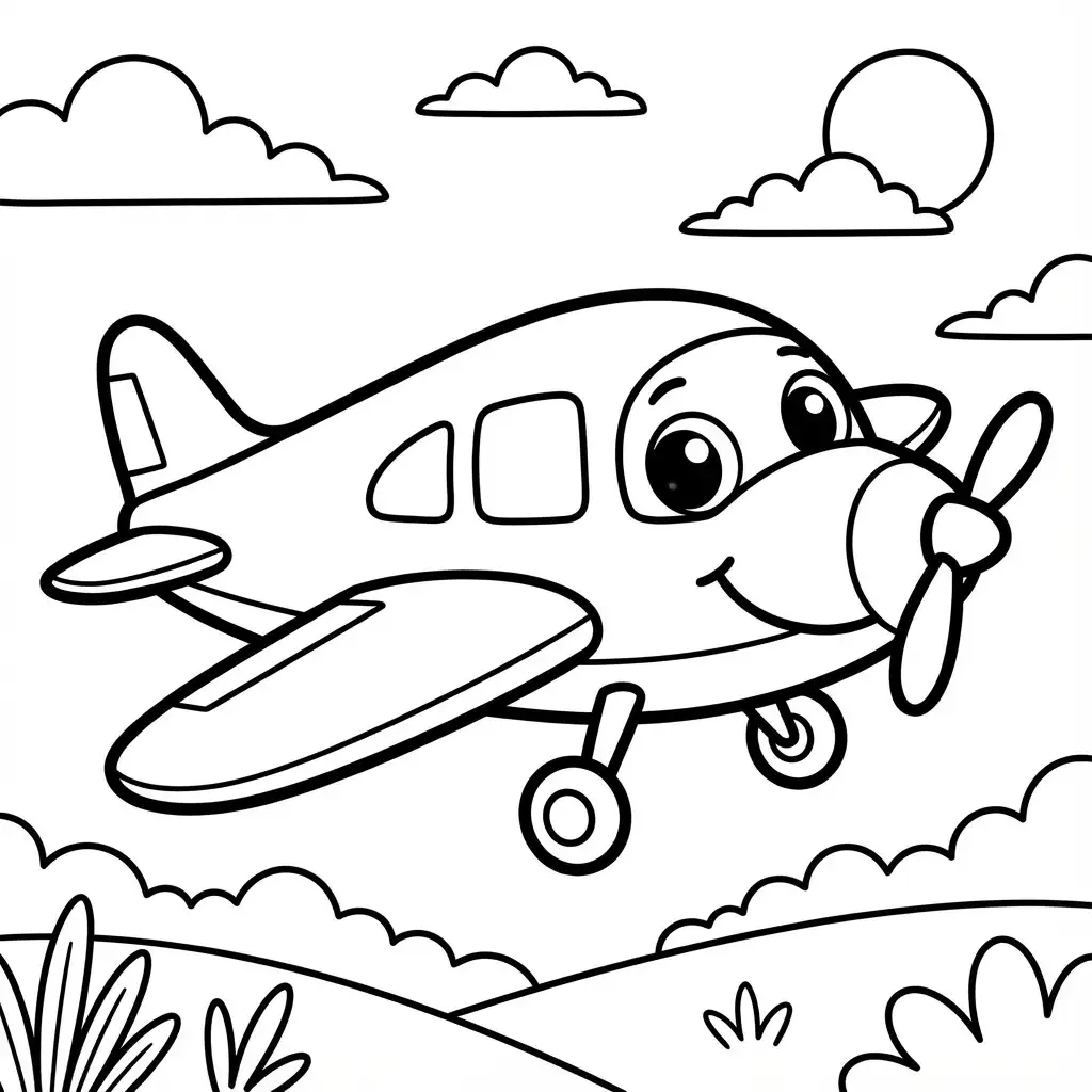 AI Coloring Page Generator: Example 01