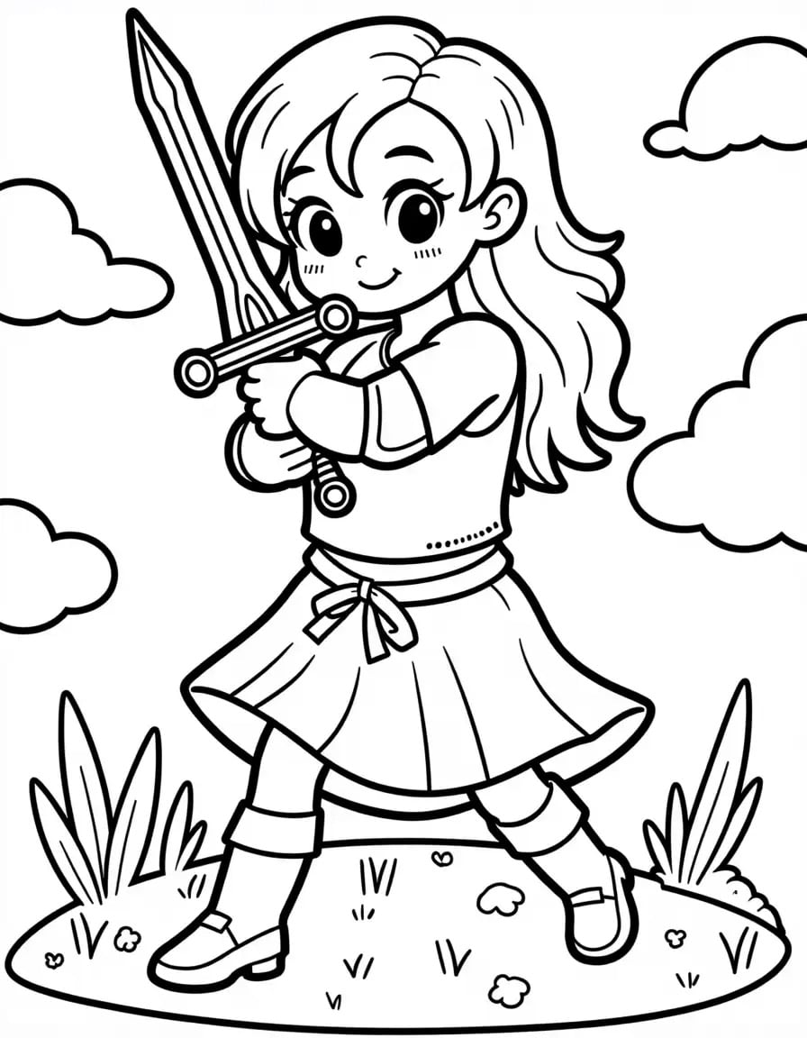AI Coloring Page Generator: Example 02