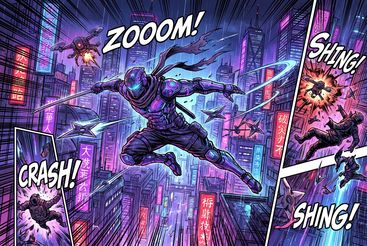 AI Comic Art Generator: Example 01