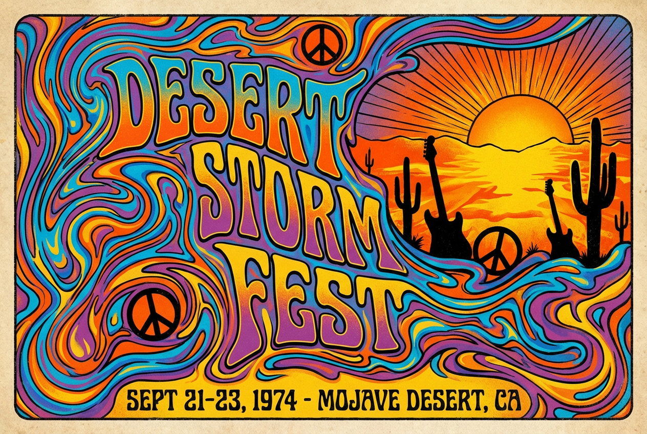 AI Concert Poster Generator: Example 01