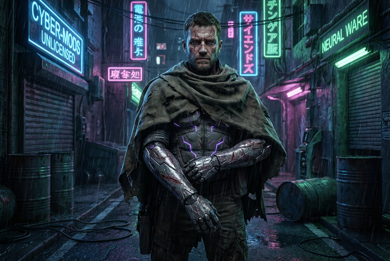 AI Cyberpunk Character Generator: Example 01