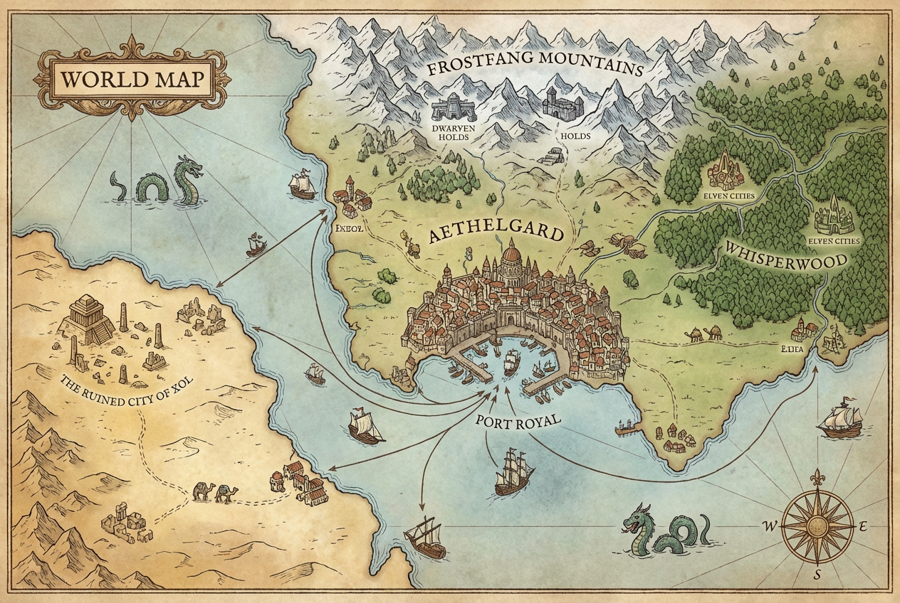 AI D&D Map Generator: Example 02