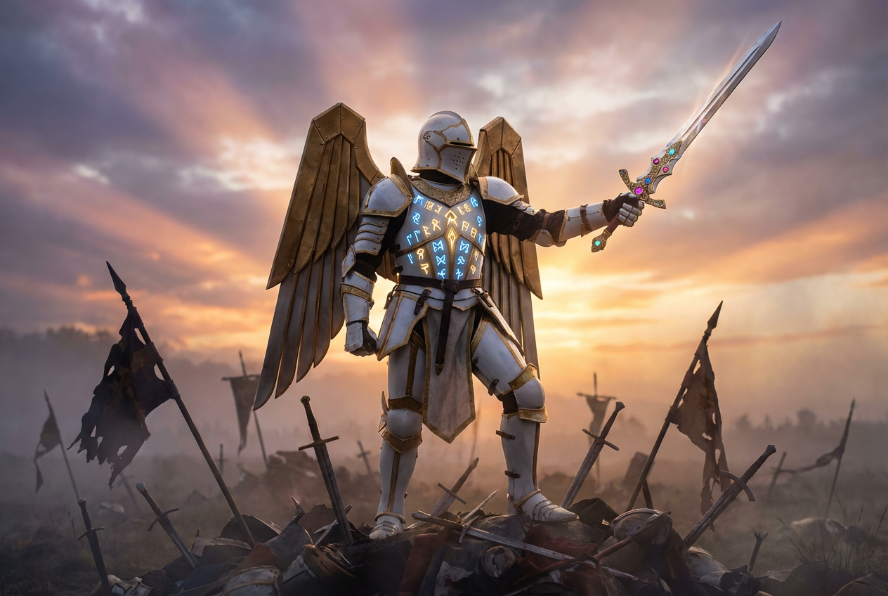 Example created with AI Fantasy Armor Generator
