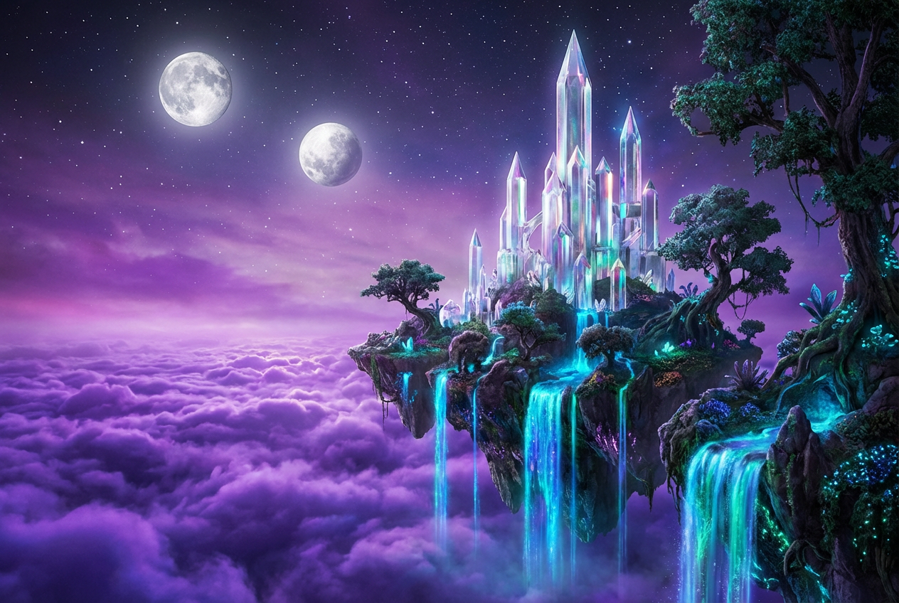AI Fantasy Landscape Generator: Example 01