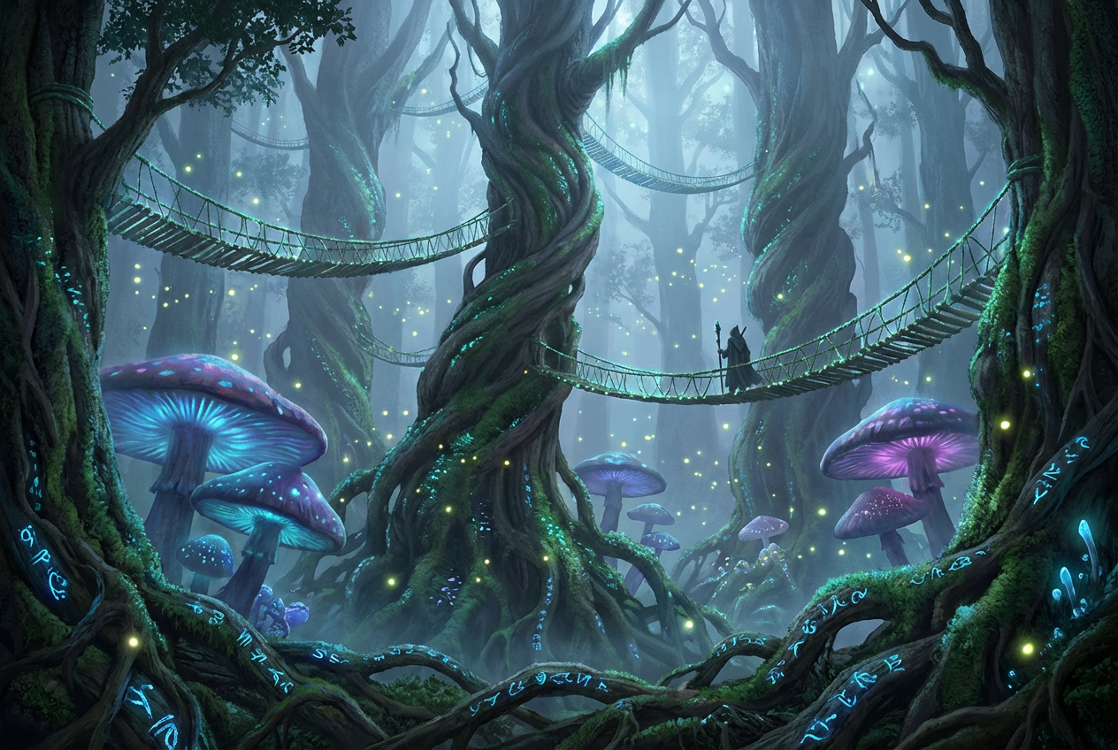 AI Fantasy Landscape Generator: Example 02
