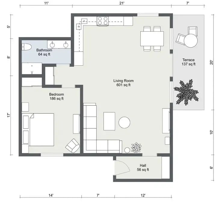 AI Floor Plan Generator: Example 02