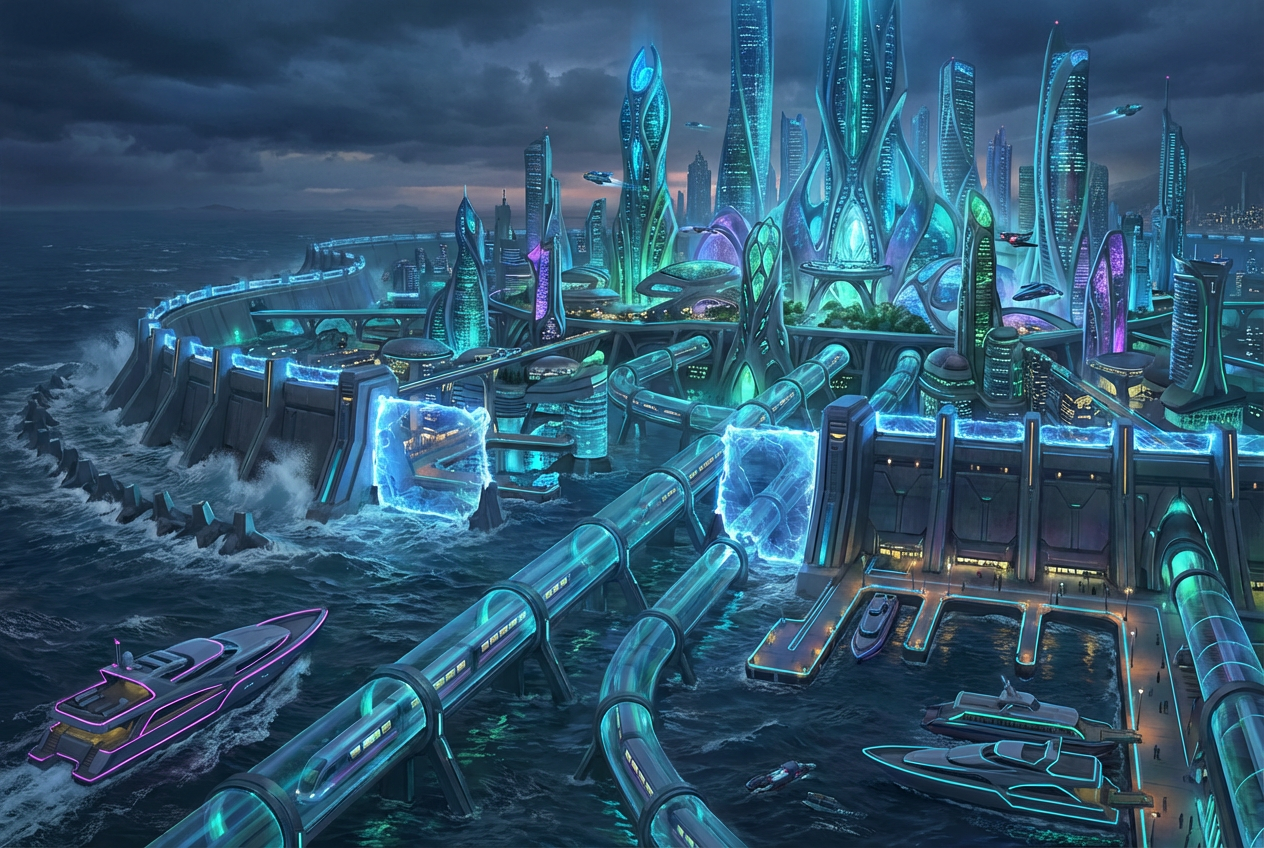 Example created with AI Futuristic City Generator
