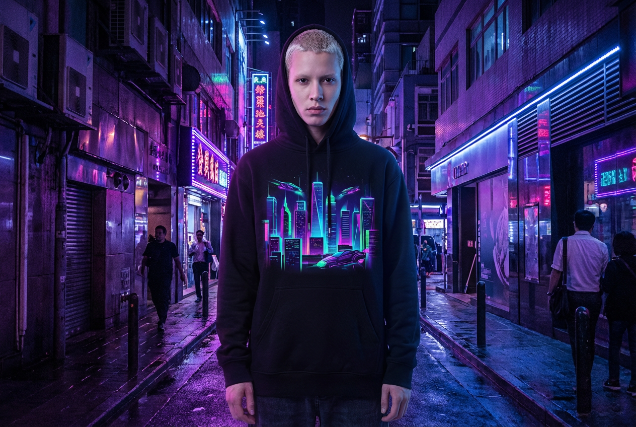 AI Hoodie Mockup Generator: Example 01