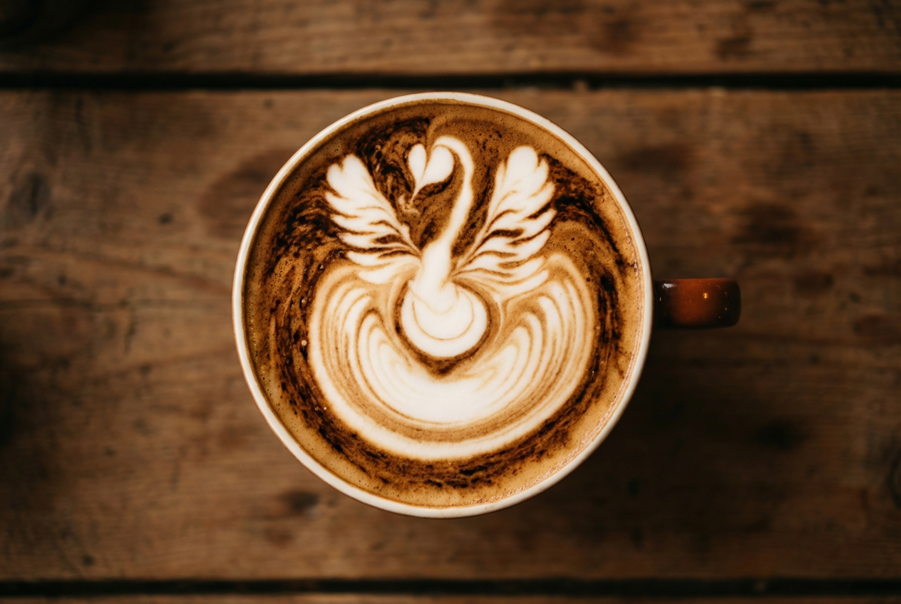 AI Latte Art Generator: Example 01