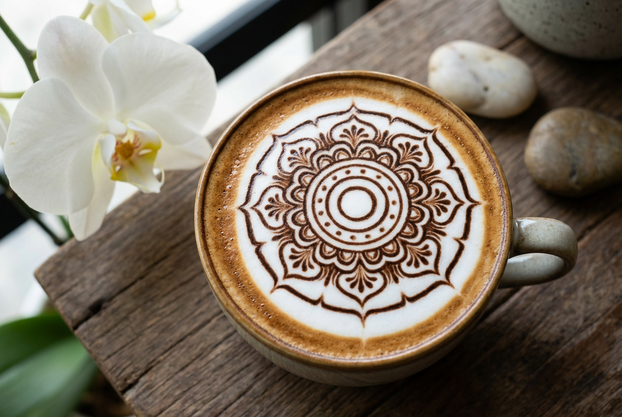 AI Latte Art Generator: Example 02