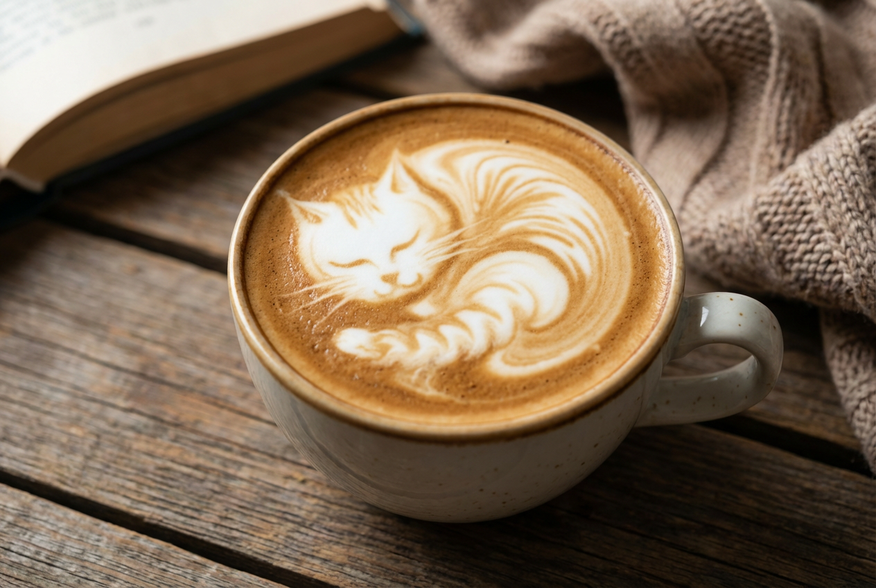 AI Latte Art Generator: Example 03