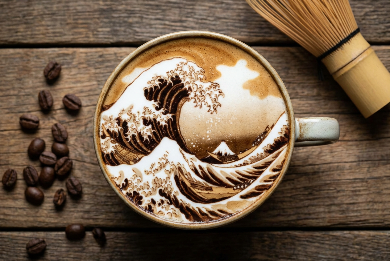 Example created with AI Latte Art Generator