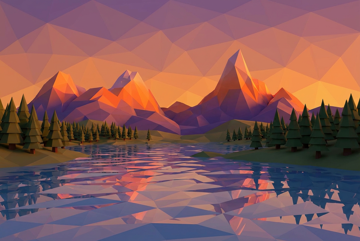 AI Low Poly Generator: Example 01