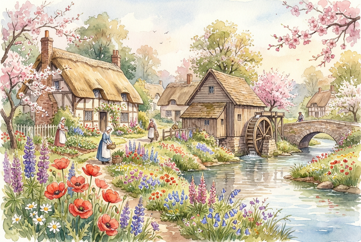 AI Medieval Village Generator: Example 03