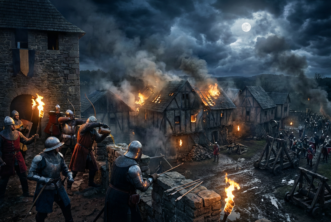 Example created with AI Medieval Village Generator