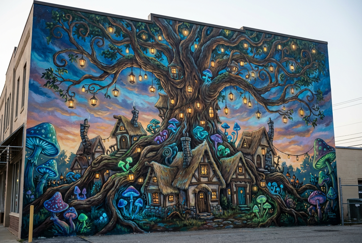Example created with AI Mural Generator