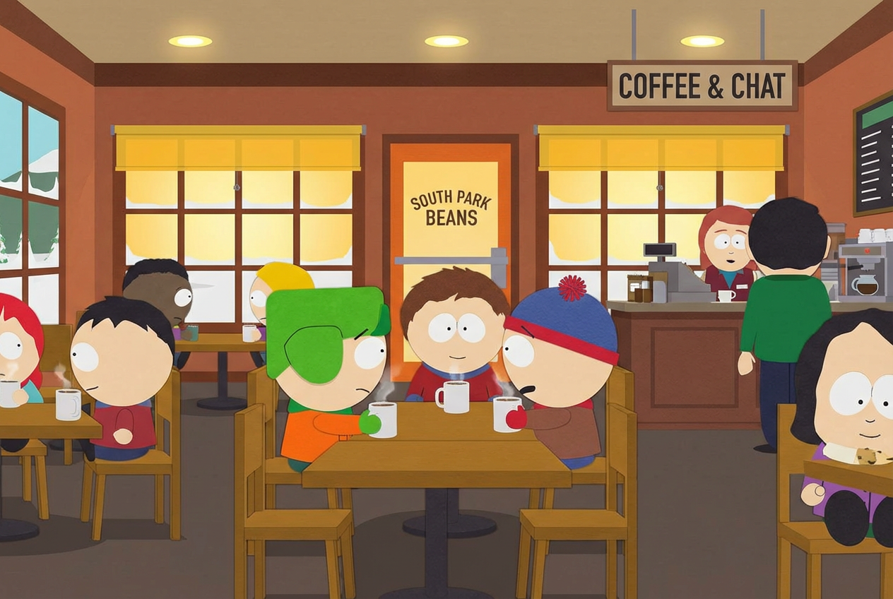 Example created with AI South Park Art Generator
