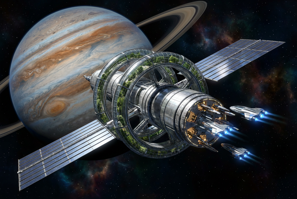 AI Space Station Generator: Example 01