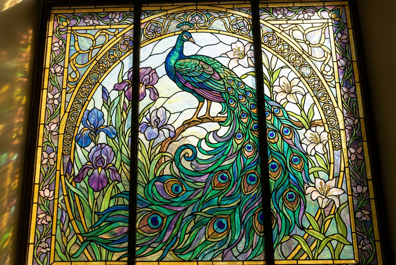 AI Stained Glass Pattern Generator: Example 01