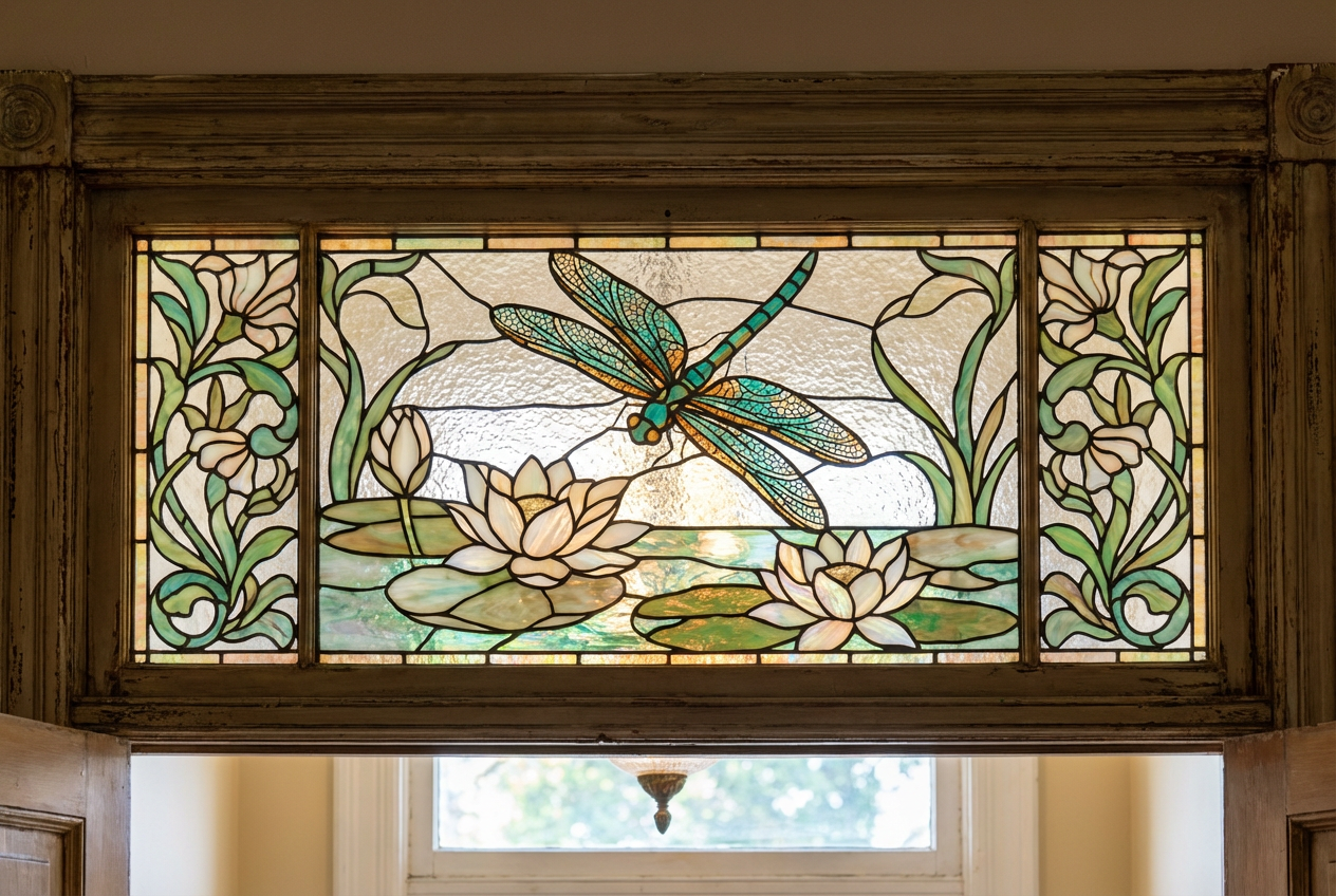 Example created with AI Stained Glass Pattern Generator