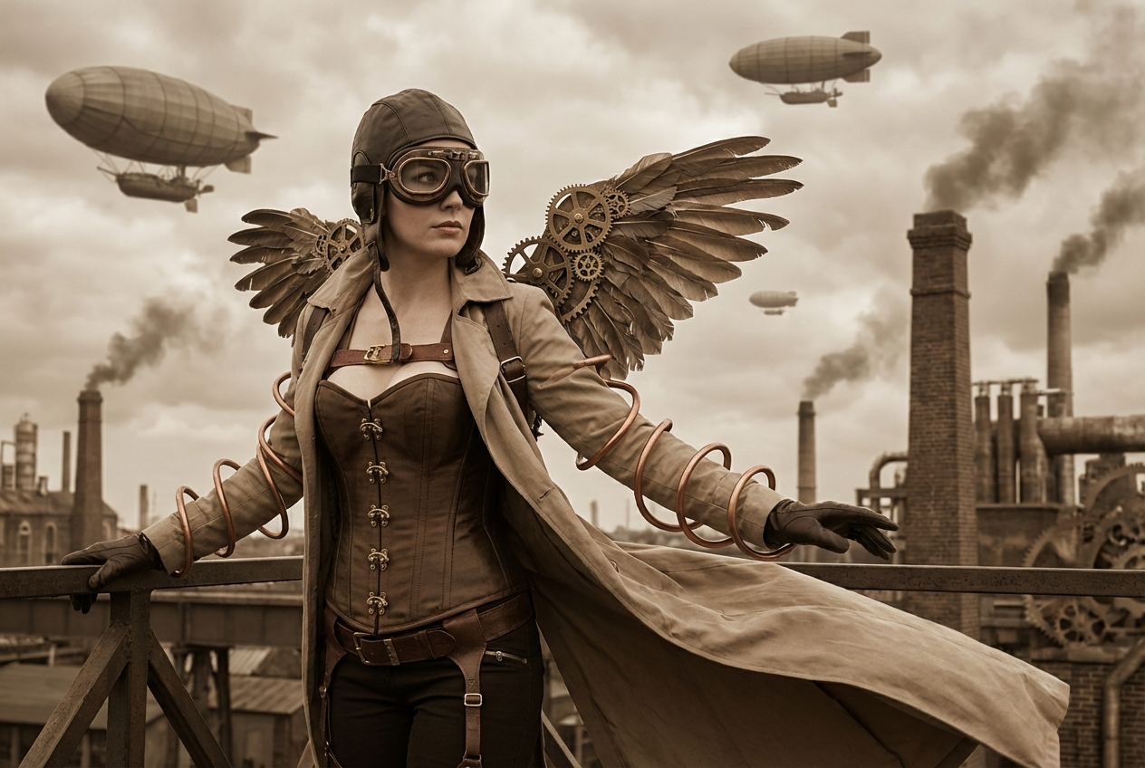 AI Steampunk Character Generator: Example 02