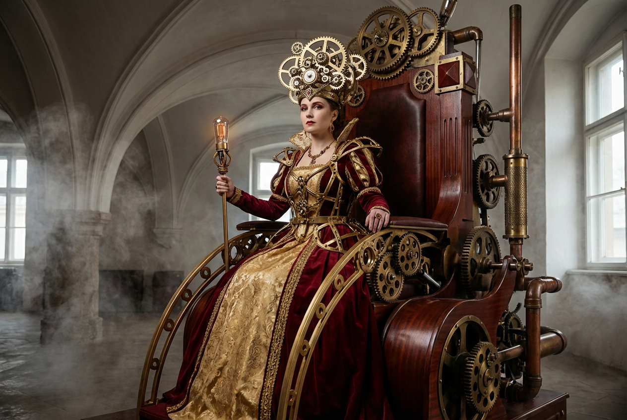 Example created with AI Steampunk Character Generator