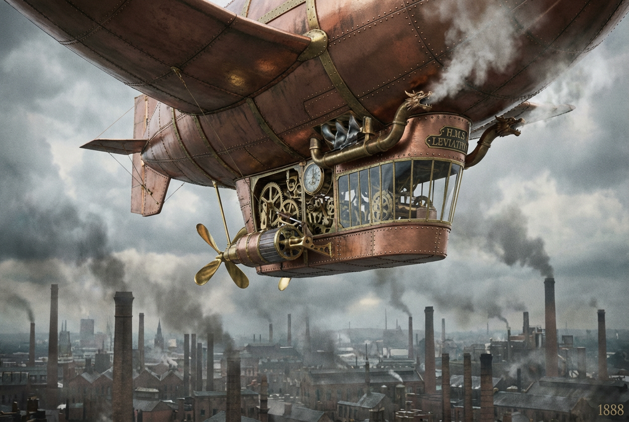 AI Steampunk Art Generator: Example 01