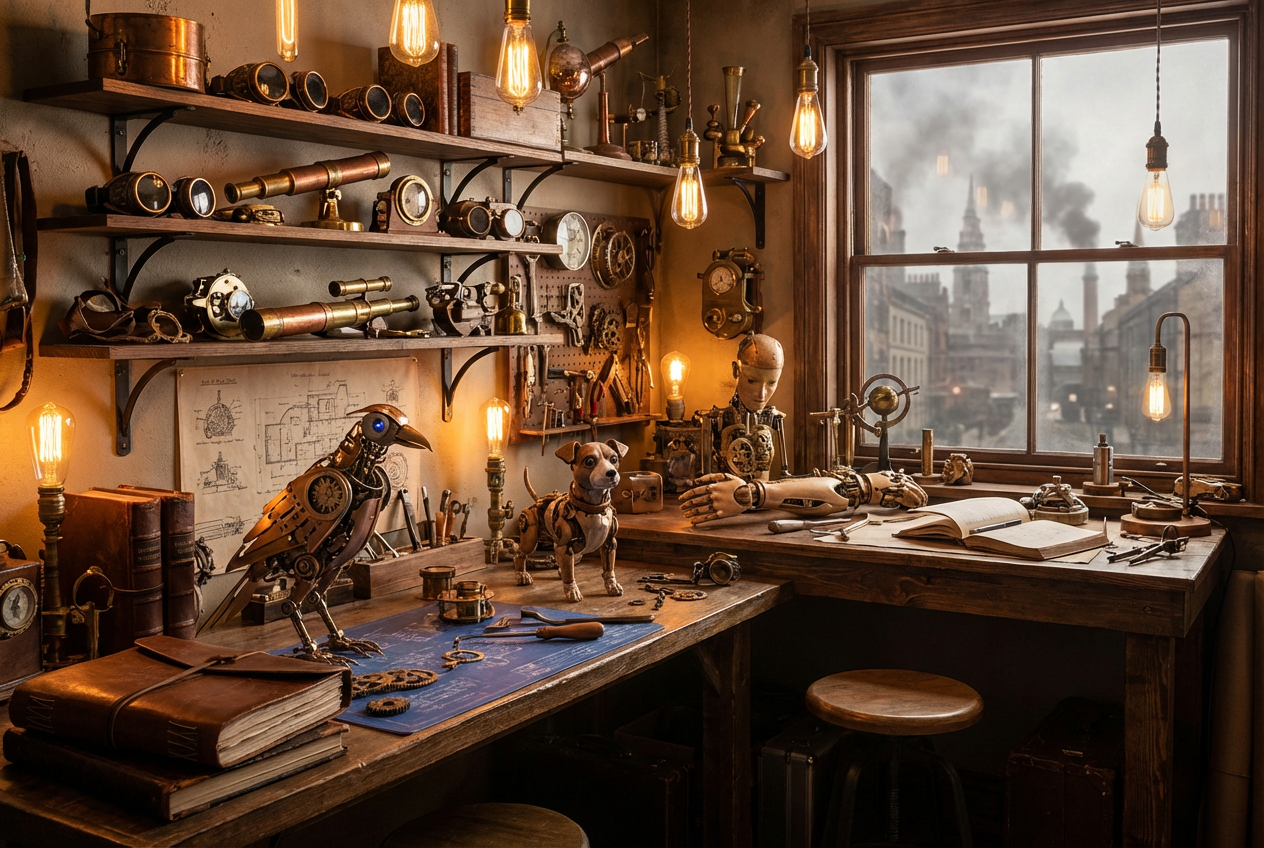 AI Steampunk Art Generator: Example 02