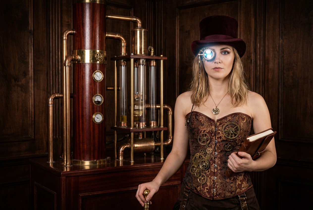 AI Steampunk Art Generator: Example 03
