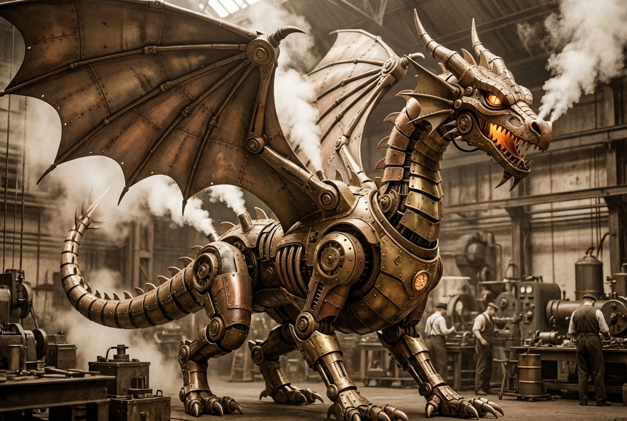 Example created with AI Steampunk Art Generator