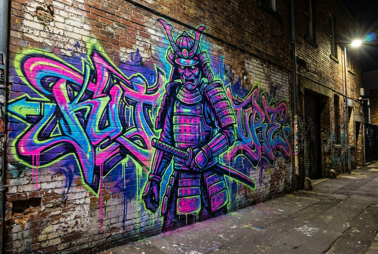 AI Street Art Generator: Example 01