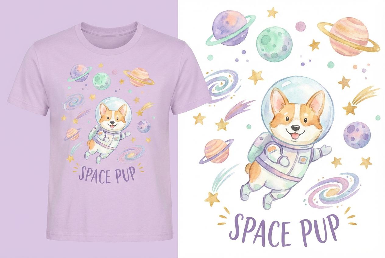 Example created with AI T-Shirt Design Generator