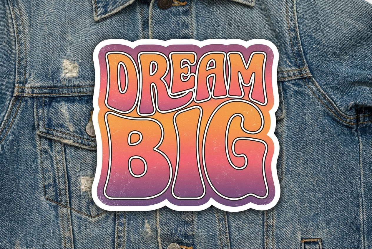 AI Typography Sticker Generator: Example 01
