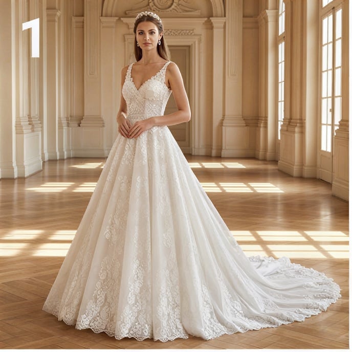 AI Wedding Dress Generator: Example 01
