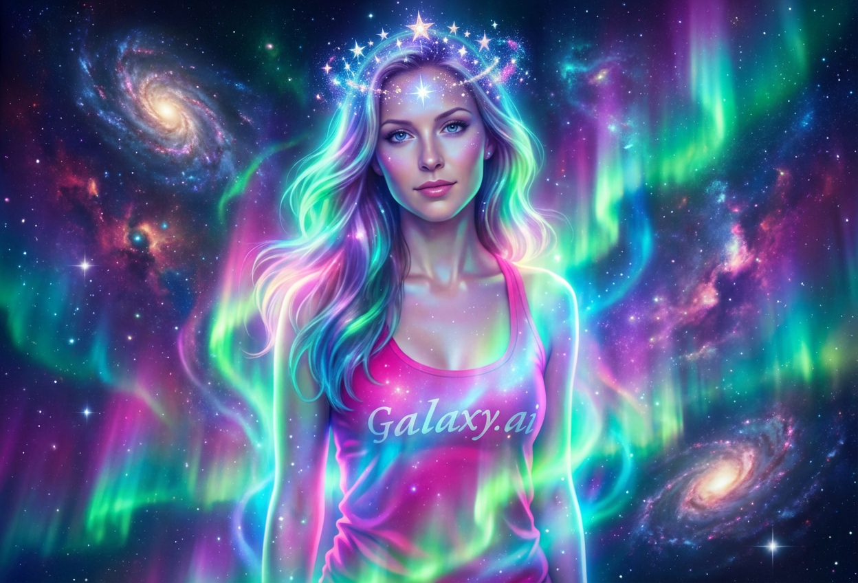 Example created with AI Aurora Goddess Filter