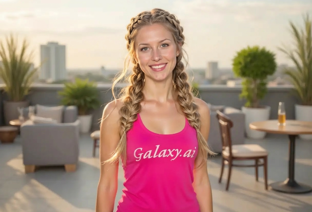 Example created with AI Braid Hairstyle Filter